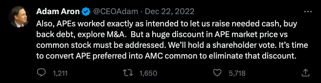 Ape Approval by board